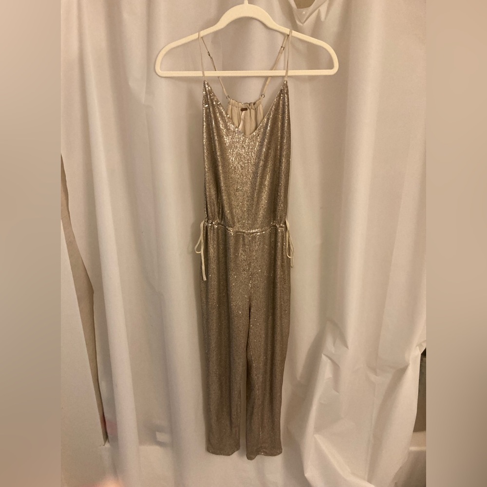 Free people sequin jumpsuit